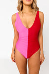 Maley Hot Pink/Red One Piece