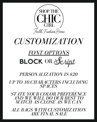 Monogramming Charge