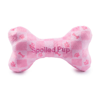 Pink Checker Chewy Dog Toy