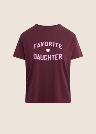 Sweetheart Logo Tee in Burgundy