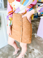 Corduroy Quilted Skirt | ONLINE EXCLUSIVE