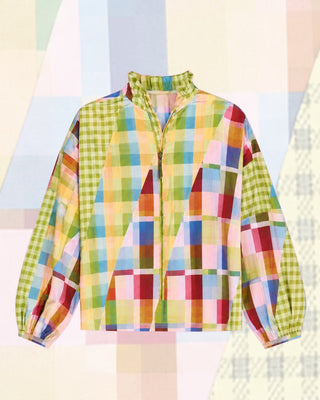 Diagonal Check Duster Jacket