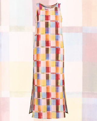 Terracotta Check Berkley Dress