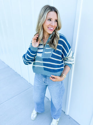 Fall Contrast Sweater