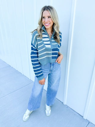 Fall Contrast Sweater